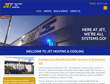 Tablet Screenshot of jetheatingandcooling.com